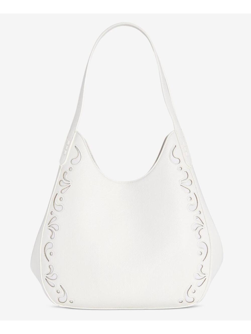 90$ Style & Co Whip-Stitch Soft 4-Poster Tote Bags Women's Size One White
